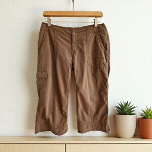 The North Face Womens Brown Ripstop Long Shorts Size 4 Lightweight Outdoor Wear